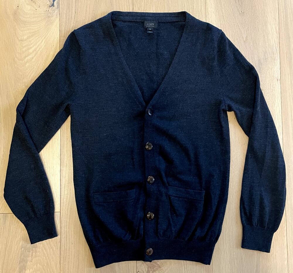 J. Crew Merino V-Neck Button down Cardigan XS